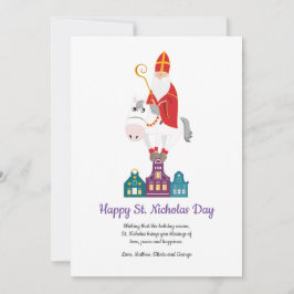 Happy St. Nicholas Day Gruß Feiertagskarte