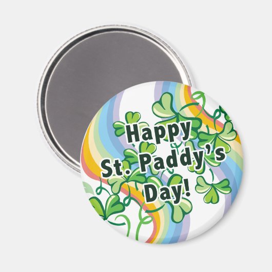 Happy St. Paddy's Day Magnet (Vorderseite/Rückseite)