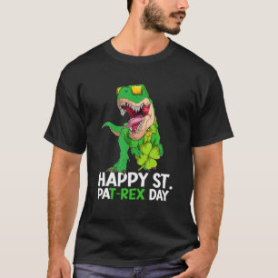 Happy St PARex Dinosaur Saint Patrick's Day for Bo T-Shirt