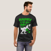 Happy St Pat Rex Day Dino Saurus St Patricks Day B T-Shirt (Vorne ganz)