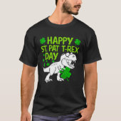 Happy St Pat Rex Day Dino Shamrock St Patricks Day T-Shirt (Vorderseite)