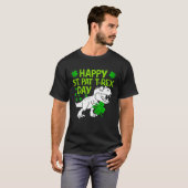 Happy St Pat Rex Day Dino Shamrock St Patricks Day T-Shirt (Vorne ganz)