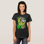 Happy St Pat Rex Day Dinosaur Irish Shamrock St Pa T-Shirt (Vorne ganz)