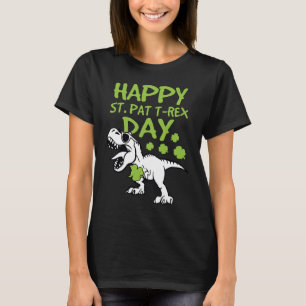 Happy St Pat Rex Day Dinosaur Irish St Patricks Da T-Shirt