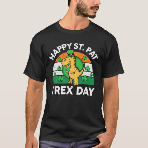 Happy St Pat Rex Day Dinosaur Kinder Kleinkind St  T-Shirt