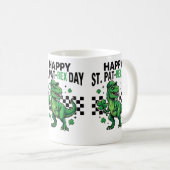 Happy St Pat-Rex Day Dinosaur Party Kaffeetasse (VorderseiteRechts)