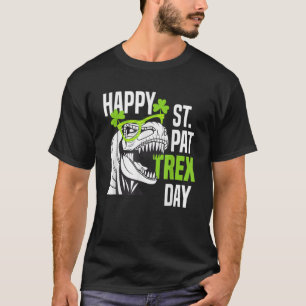 Happy St Pat-Rex Day Funny Kleinkind Kinder Dino T-Shirt