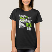Happy St Pat Rex Day Funny Toddler Kids Dino Saint T-Shirt (Vorderseite)