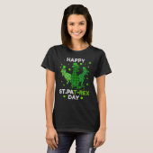 Happy St PAT-Rex Day Green Lucky Shamrock St Patri T-Shirt (Vorne ganz)