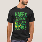 Happy St Pat Rex Day Kids St Patricks Day Dinosaur T-Shirt (Vorderseite)
