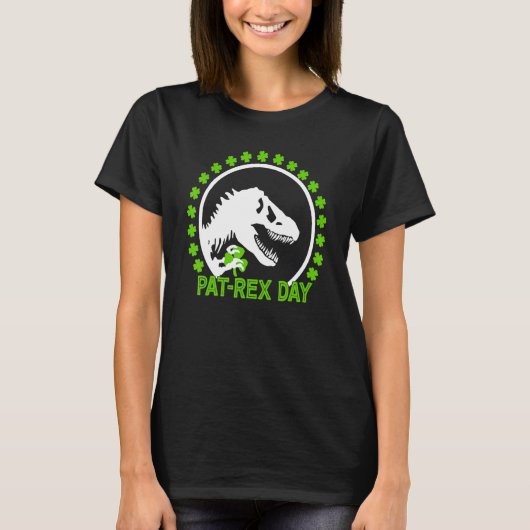 Happy St Pat Rex Day St Patrick Patrex Dinosaur T-Shirt (Vorderseite)