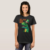 Happy St Pat Rex Day St Patricks Day Rex Leprechau T-Shirt (Vorne ganz)