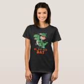 Happy St Pat Rex Day St Patricks Day Rex Leprechau T-Shirt (Vorne ganz)