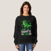 Happy St PaT Rex Dinosaur Saint Patrick's Day for Sweatshirt (Vorne ganz)