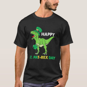 Happy St Pat Rex Dinosaur Saint Patrick's Day for T-Shirt