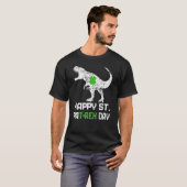 Happy St PaT Rex Dinosaur Saint Patrick's Day For  T-Shirt (Vorne ganz)