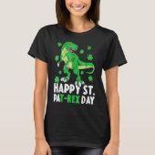 Happy St PaT Rex Dinosaur Saint Patrick's Day For  T-Shirt (Vorderseite)