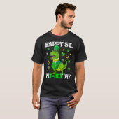 Happy St PaT Rex Dinosaur Saint Patrick's Day For  T-Shirt (Vorne ganz)