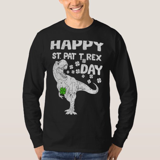 Happy St Pat Rex Saint Patrick S Day Dinosaur Boys T-Shirt (Vorderseite)