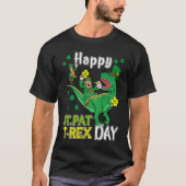 Happy St Pat Rex Saint Patrick's Day Leprechaun Di T-Shirt (Vorderseite)