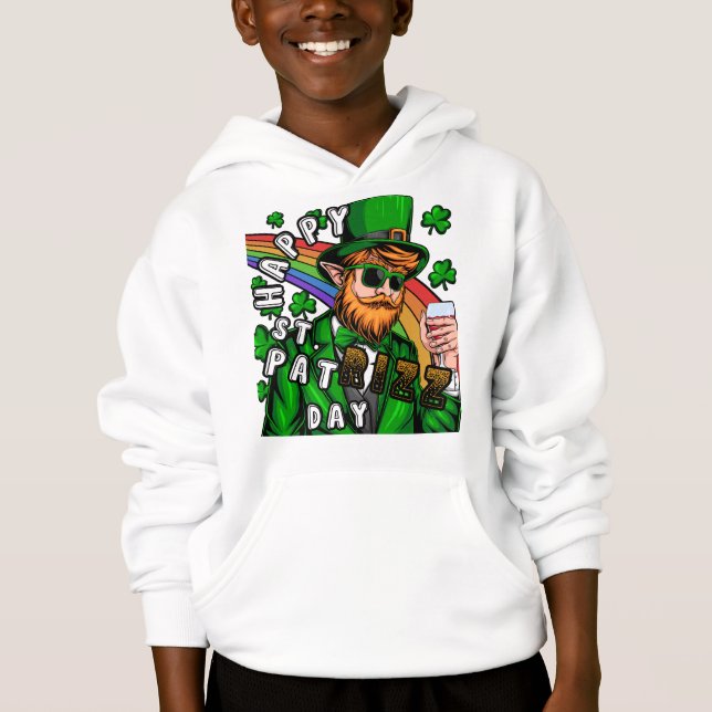 Happy St. Pat Rizz Day Hoodie (Vorderseite)