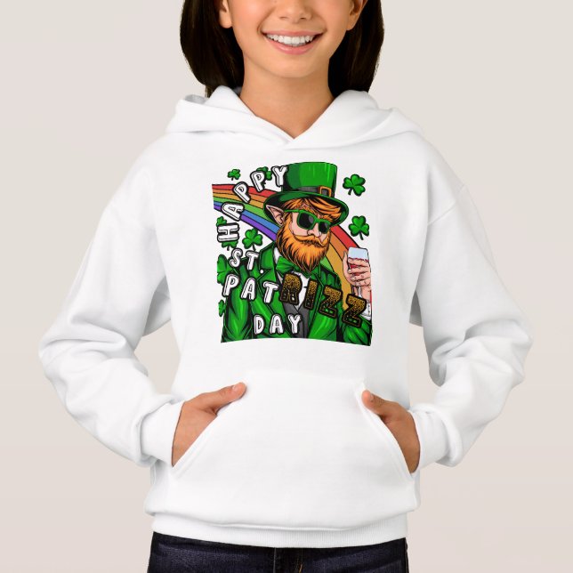 Happy St. Pat Rizz Day Hoodie (Vorderseite)