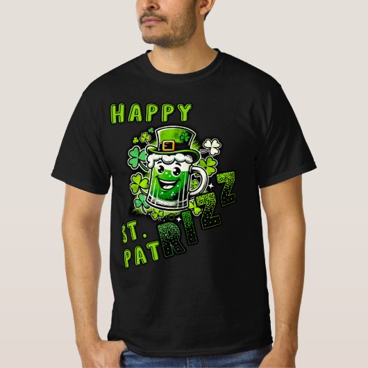 Happy St. Pat Rizz Day T-Shirt (Vorderseite)