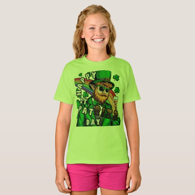Happy St. Pat Rizz Day T-Shirt (Vorne ganz)