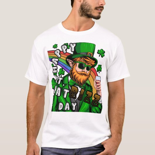 Happy St. Pat Rizz Day T-Shirt (Vorderseite)