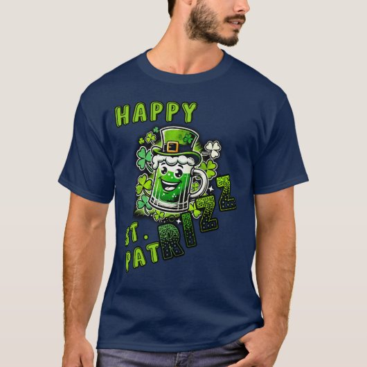 Happy St. Pat Rizz Day T-Shirt (Vorderseite)