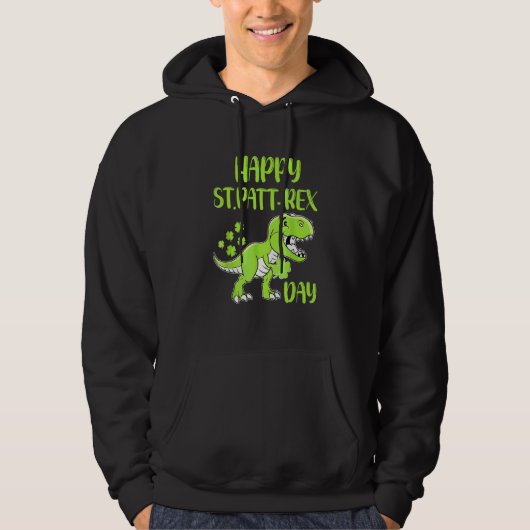 Happy St Pat T Rex Day Dino St Patricks Day Toddle Hoodie (Vorderseite)
