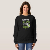 Happy St Pat T Rex Day Dinosaur Funny St Patricks Sweatshirt (Vorne ganz)