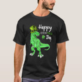 Happy St Pat T Rex Day St Patricks Day Dinosaurier T-Shirt (Vorderseite)