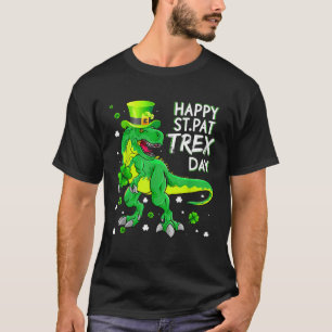 Happy St Pat T Rex Saint Patrick's Day Boys Kinder T-Shirt