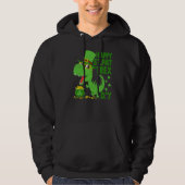 Happy St Pat T Rex Saint Patrick's Day Dinosaur Bo Hoodie (Vorderseite)