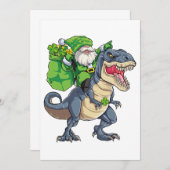 Happy St Pat T Rex Saint Patrick's Day Leprechaun Dankeskarte (Vorne/Hinten)