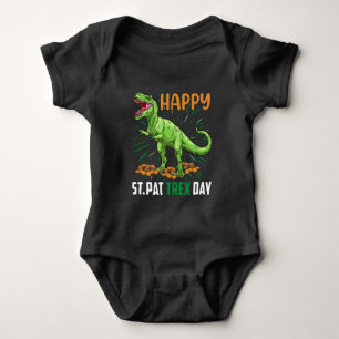 Happy St. Pat Trex Day Baby Strampler