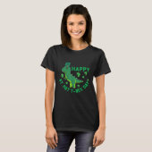 Happy St Pat Trex Day Dino St Patricks Day Kleinki T-Shirt (Vorne ganz)