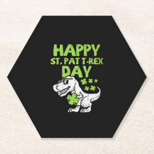 Happy St Pat Trex Day Dino St Patricks Day Kleinki Untersetzer