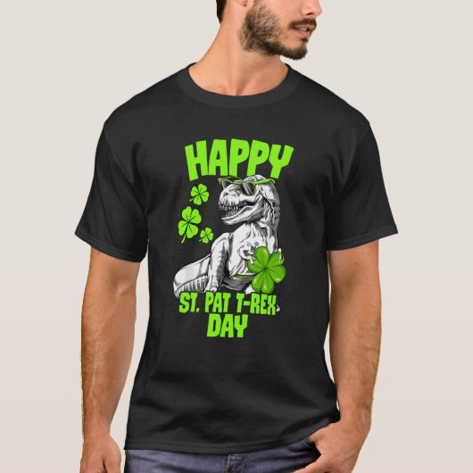 Happy St Pat Trex Day Dino St Patricks Day Toddler T-Shirt (Vorderseite)