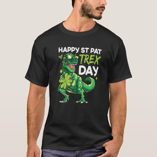 Happy St Pat Trex Day Dino St Patricks Day Toddler T-Shirt (Vorderseite)