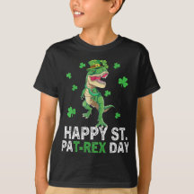 Happy St Pat Trex Day Dinosaur Kleinkind St Patric