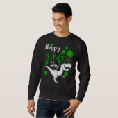 Happy St Pat Trex Day Dinosaur St Patrick' Sweatshirt (Vorne ganz)