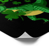 Happy St Pat Trex Day Dinosaur St Patricks Day Sha Poster (Ecke)
