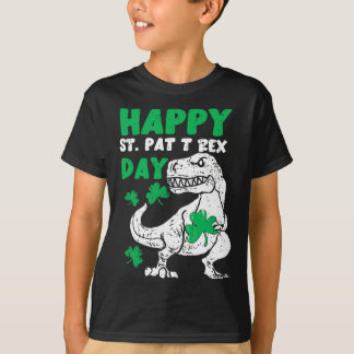 Happy St Pat Trex Day Dinosaur St Patricks Day Sha T-Shirt