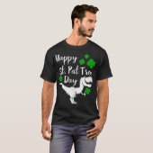 Happy St Pat Trex Day Dinosaur St Patricks Day T-Shirt (Vorne ganz)