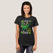 Happy St Pat Trex Day Dinosaur St Patricks Day Tod T-Shirt (Vorne ganz)
