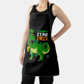 Happy St Pat Trex Day Saint Patricks Dinosaur Schürze (InSitu)