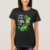 Happy St Pat Trex Day St Patricks Day Dinosaur Luc T-Shirt (Vorderseite)