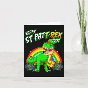 Happy St Pat Trex Day St Patricks Day Niedlich Din Karte
